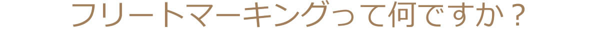フリートマーキングって何ですか?